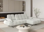 Divano angolare relax PRADO S – funzione aperta, ambientazione