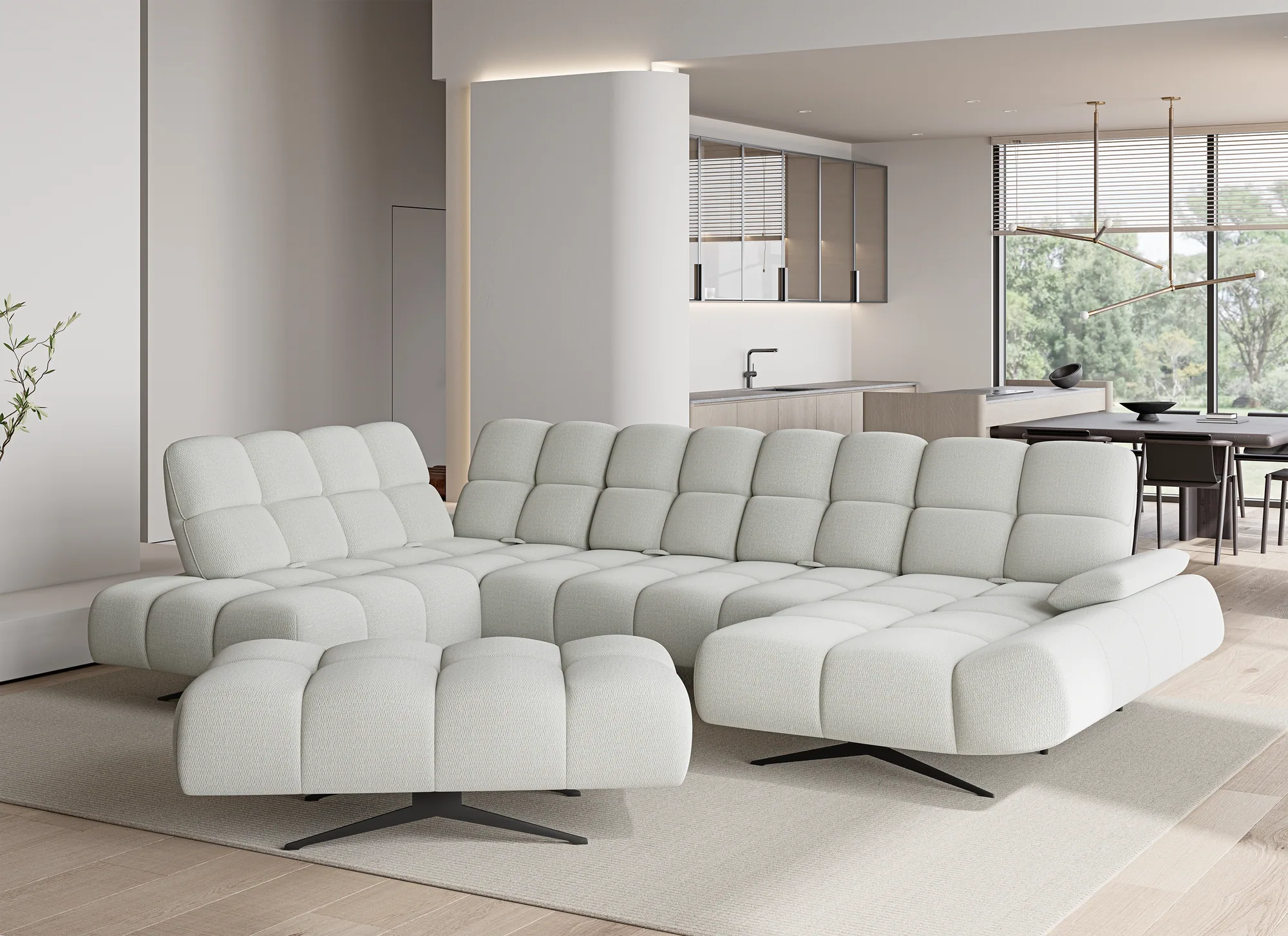 Divano angolare a U relax PRADO XL – ambientazione