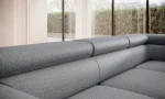 Eckschlafsofa mit Bettkasten RAVEN – im Raum