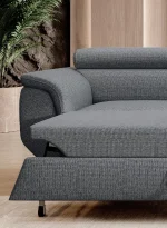 Eckschlafsofa mit Bettkasten RAVEN – im Raum