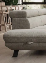 U-förmiges Eckschlafsofa mit Bettkasten RAVEN XL – im Raum