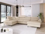 U-förmiges Eckschlafsofa mit Bettkasten RAYO XL – im Raum