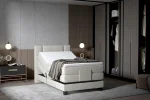 Elektrisches Boxspring-Einzelbett REY 100 – Funktion geöffnet, im Raum