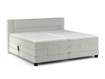 Elektrisches Boxspring-Doppelbett REY – Schrägansicht, auf weißem Hintergrund