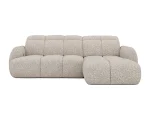 Ecksofa RUBIO mit extra ausziehbarem Sitz – auf weißem Hintergrund