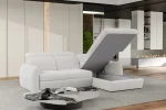 Eckschlafsofa mit Bettkasten SANCHO S – im Raum, Bettkasten geöffnet