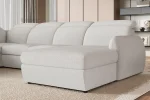 U-förmiges Eckschlafsofa mit Bettkasten SANCHO XL – im Raum, Detail