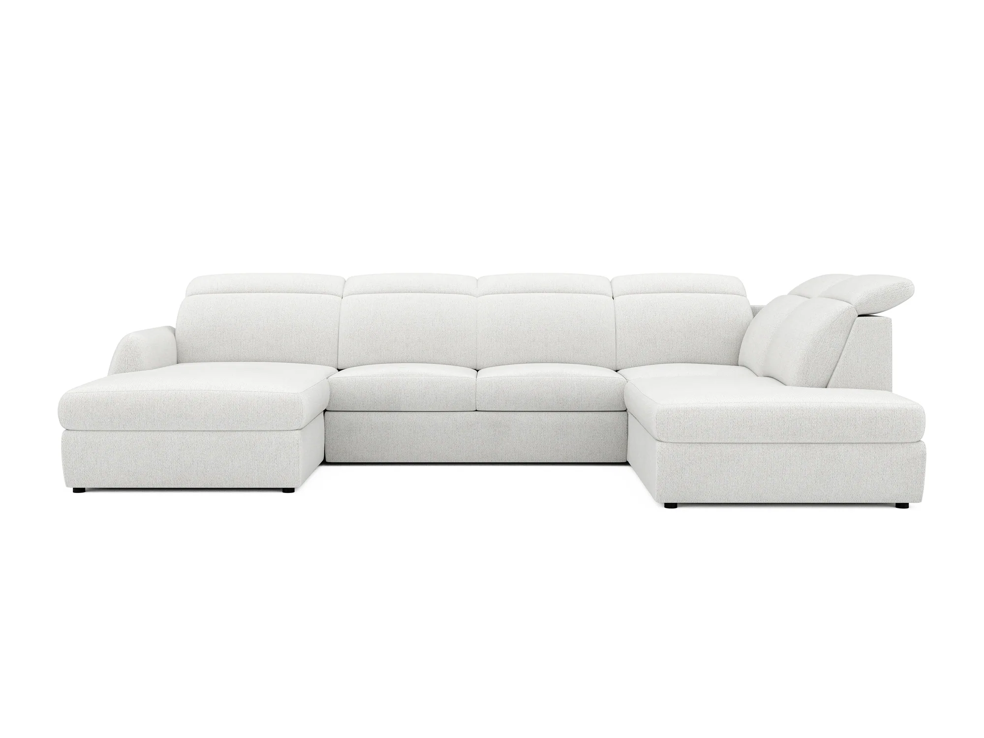 U-förmiges Eckschlafsofa mit Bettkasten SANCHO XL – auf weißem Hintergrund