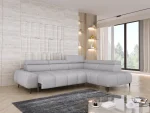 Divano angolare relax con seduta elettrica SANTO L – funzione aperta, ambientazione