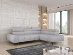Divano angolare relax con seduta elettrica SANTO L – vista angolare, ambientazione
