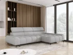 Relax-Ecksofa mit elektrischem Sitz SANTO S – Schrägansicht, im Raum