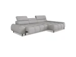 Relax-Ecksofa mit elektrischem Sitz SANTO S – Funktion geöffnet, auf weißem Hintergrund