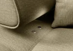 Ecksofa SELEDO L mit elektrischem Sitz – Detail, im Raum