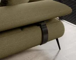 Ecksofa SELEDO L mit elektrischem Sitz – Detail, im Raum