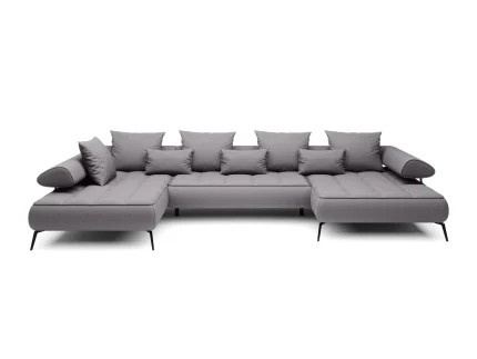 U-förmiges Eckschlafsofa mit elektrischem Sitz SELEDO XL – auf weißem Hintergrund