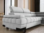 Ecksofa Selva L konfigurierbar – Detail, im Raum