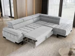 Ecksofa Selva L konfigurierbar – Funktion geöffnet, im Raum