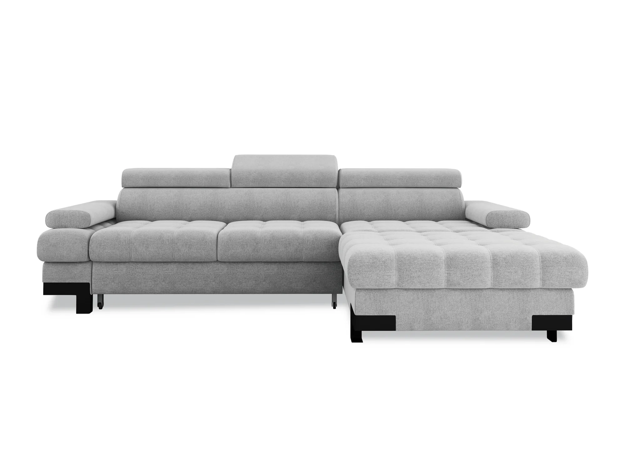 Eckschlafsofa mit Bettkasten SELVA MINI – auf weißem Hintergrund