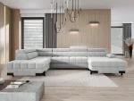 Ecksofa SELVA XL forma U – Frontansicht, im Raum