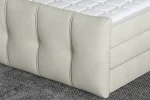Boxspring-Doppelbett mit Bettkasten SOFIA – Detail, im Raum