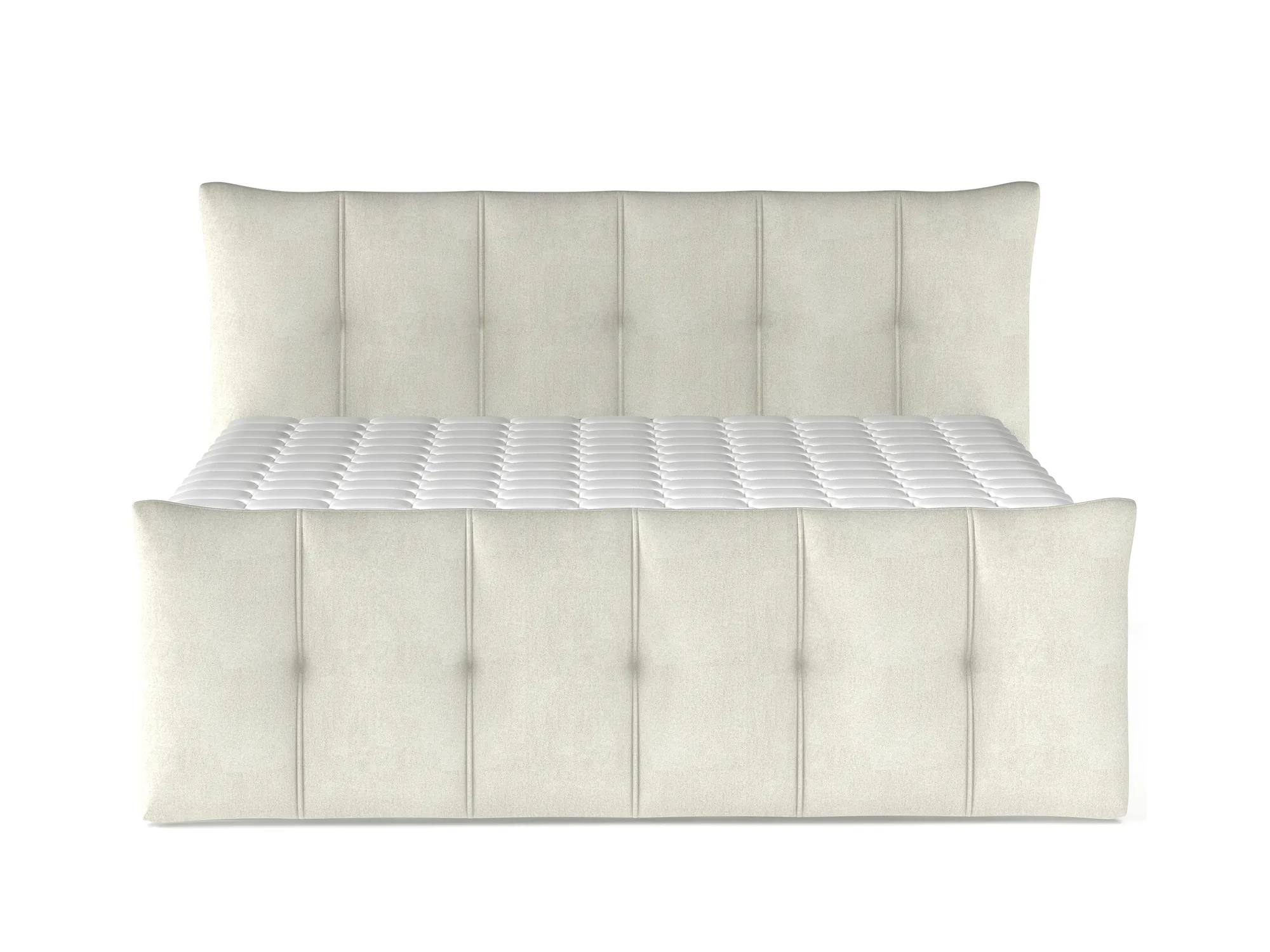 Boxspring-Doppelbett mit Bettkasten SOFIA – auf weißem Hintergrund