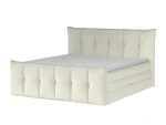 Boxspring-Doppelbett mit Bettkasten SOFIA – Schrägansicht, auf weißem Hintergrund