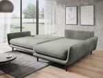 Eckschlafsofa mit Bettkasten SOLANO – Funktion geöffnet, im Raum