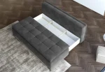 2-Sitzer-Schlafsofa mit Bettkasten SWEET – Detail, im Raum