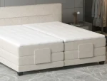 Letto matrimoniale boxspring elettrico TESSA – dettaglio, ambientazione
