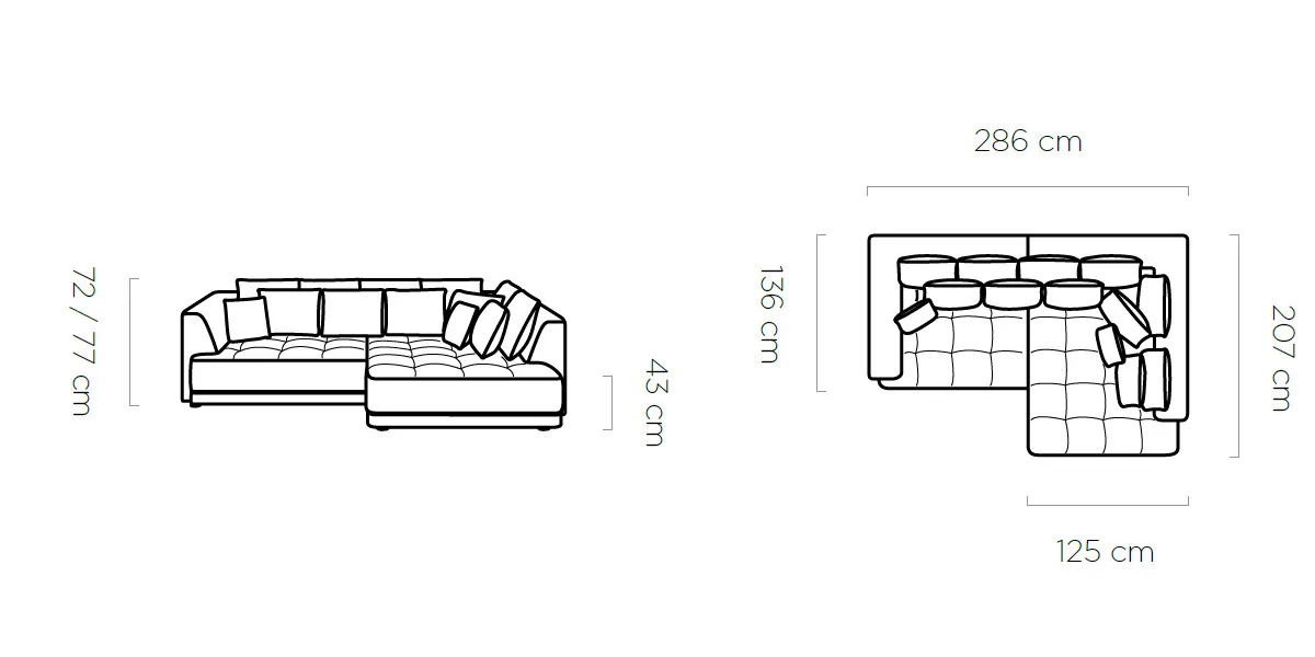 Misure Tiga Bigsofa
