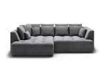 Eckschlafsofa mit elektrischem Sitz und Bettkasten TIGA BOX – auf weißem Hintergrund