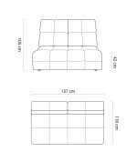 Elemento componibile TOLLO 2BB – misure