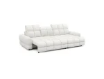 Eckschlafsofa mit elektrischem Sitz und Bettkasten TOLLO S – Funktion geöffnet, auf weißem Hintergrund