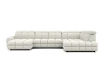 U-förmiges Eckschlafsofa mit elektrischem Sitz und Bettkasten TOLLO XL – auf weißem Hintergrund