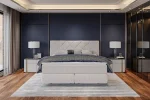 Boxspring-Doppelbett TREZZO – im Raum