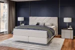 Boxspring-Doppelbett TREZZO – Detail, im Raum