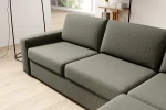 Eckschlafsofa mit Bettkasten VANILLA MINI CORNER 120 – Detail, im Raum