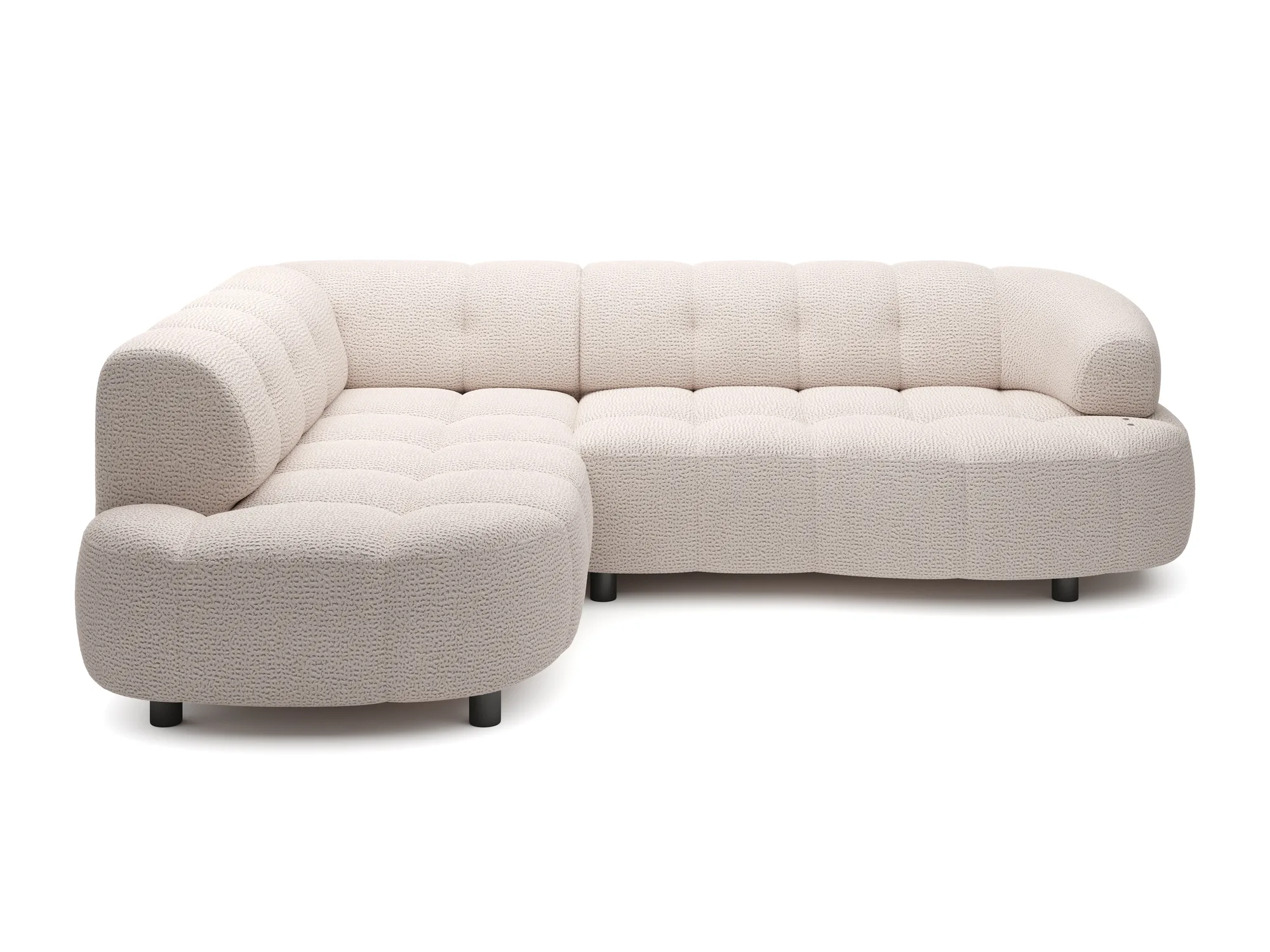Relax-Ecksofa mit elektrischem Sitz Velpa L – auf weißem Hintergrund