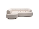 Relax-Ecksofa mit elektrischem Sitz Velpa L – Funktion geöffnet, auf weißem Hintergrund