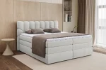 Boxspring-Doppelbett mit Bettkasten VERONA – Schrägansicht, im Raum