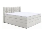Boxspring-Doppelbett mit Bettkasten VERONA – Schrägansicht, auf weißem Hintergrund