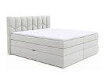 Boxspring-Doppelbett mit Bettkasten VERONA – Schrägansicht, auf weißem Hintergrund