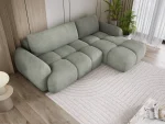 Divano letto angolare con contenitore WIND S – vista dall'alto, ambientazione