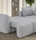 Eckschlafsofa mit Bettkasten WIND L – im Raum