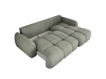Divano letto angolare con contenitore WIND S – funzione aperta, su sfondo bianco