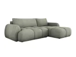 Divano letto angolare con contenitore WIND S – vista angolare, su sfondo bianco