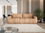 Schlafsofa mit Bettkasten WIND – Frontansicht, im Raum