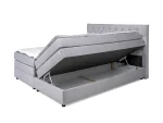 Letto matrimoniale boxspring con contenitore WINSTON – contenitore aperto, su sfondo bianco